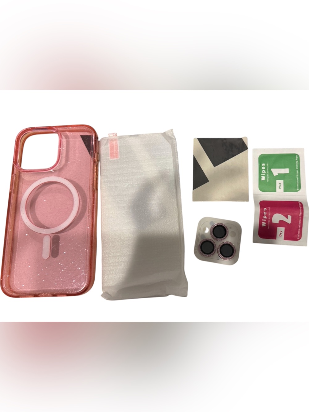 GlitterMeshine Magnetic for iPhone Pink MagSafe Compatible Phone Case